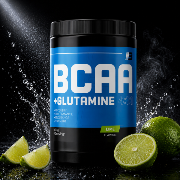 BCAA + GLUTAMINE 4:1:1 400 g – Limetka