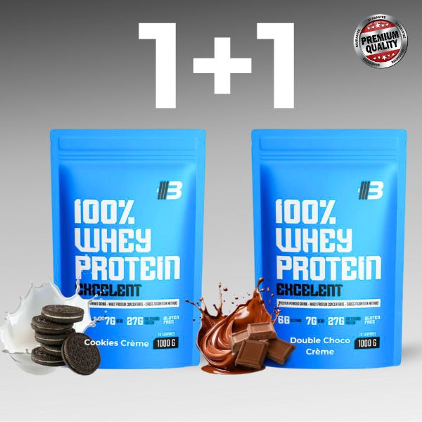 Whey proteín 2kg – Excelent 100% Whey (výhodné balenie 2×1kg)