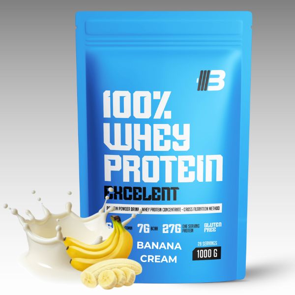 Whey proteín 2kg – Excelent 100% Whey (výhodné balenie 2×1kg) – Obrázok 11
