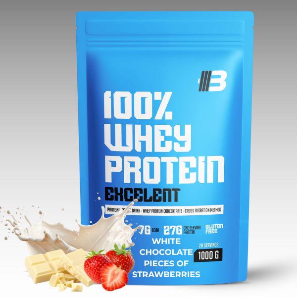Whey proteín 2kg – Excelent 100% Whey (výhodné balenie 2×1kg) – Obrázok 4