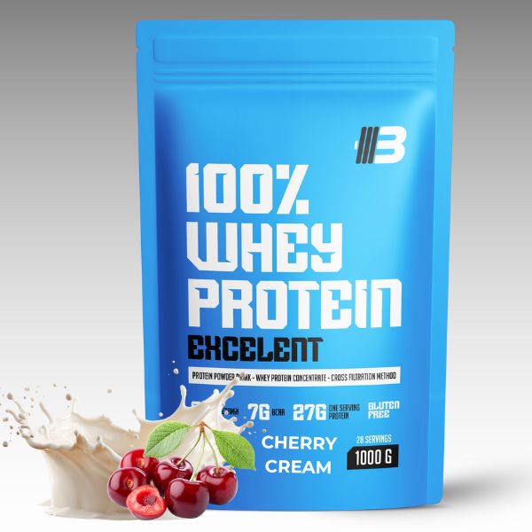 Whey proteín 2kg – Excelent 100% Whey (výhodné balenie 2×1kg) – Obrázok 13