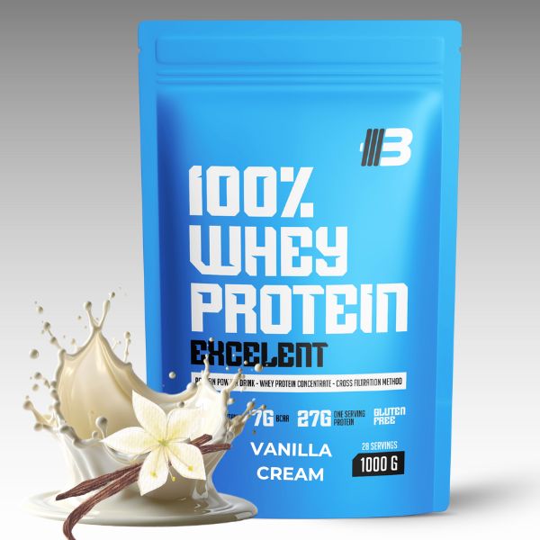 Whey proteín 2kg – Excelent 100% Whey (výhodné balenie 2×1kg) – Obrázok 7