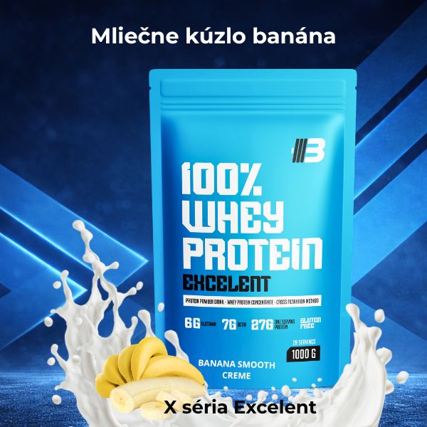 Banana Smooth Creme – Excelent 100% Whey Protein | banán – Obrázok 2