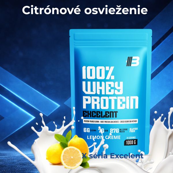 Lemon Creme – Excelent 100% Whey Protein | citrón – Obrázok 2