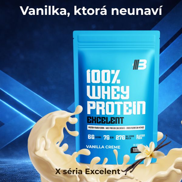 Vanilla Creme – Excelent 100% Whey Protein | Vanilka – Obrázok 2
