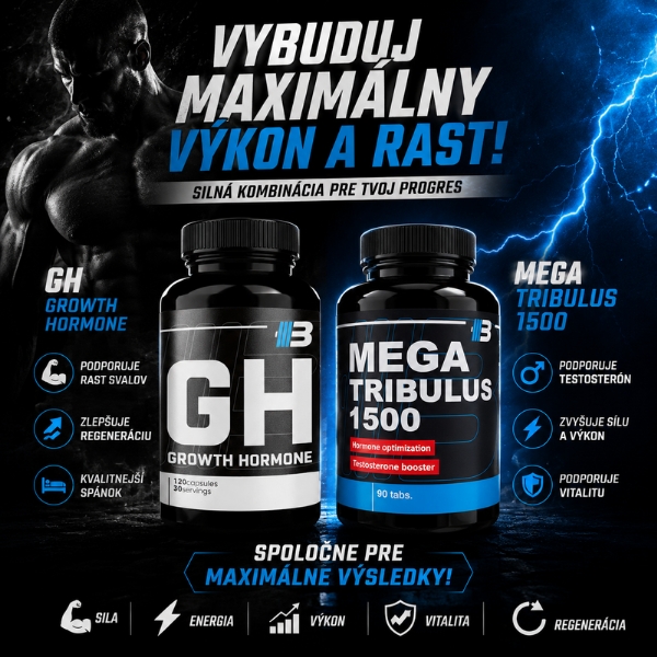 Mega Tribulus 1500 90tabliet + GH Growth Hormone 90 tabliet – Obrázok 2