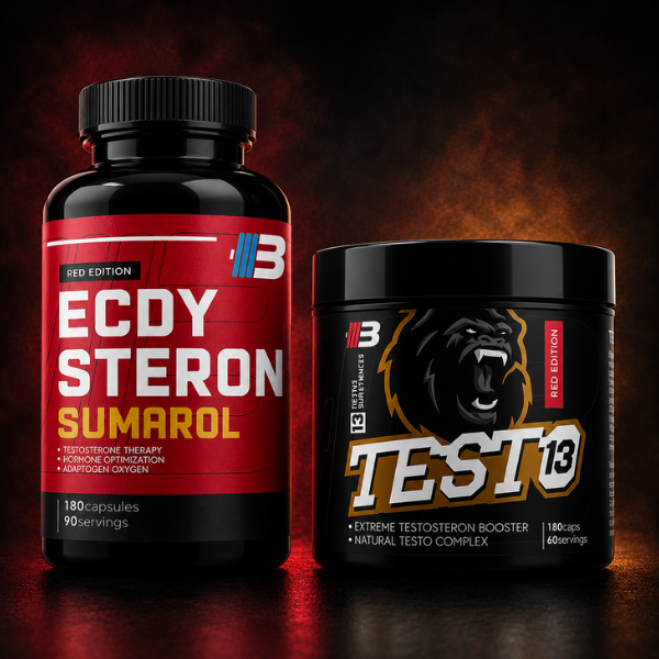 Ecdysteron Sumarol + Testo 13 – stack pre výkon a regeneráciu (2 × 180 kapsúl)