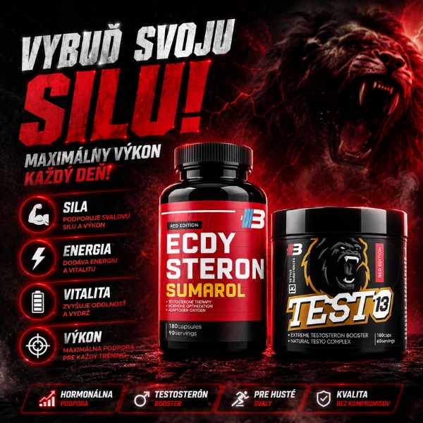 Ecdysteron Sumarol + Testo 13 – stack pre výkon a regeneráciu (2 × 180 kapsúl) – Obrázok 2