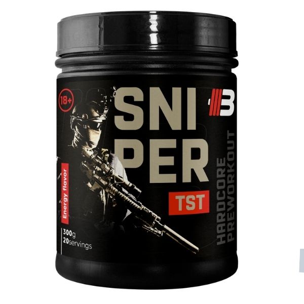 SNIPER TST – Pre-workout pre energiu a sústredenie | 300 g – Obrázok 2