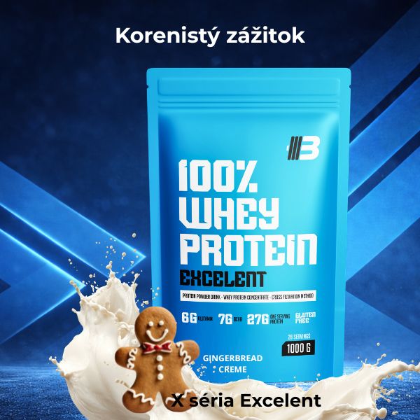 Gingerbread Creme – Excelent 100% Whey Protein | perník – Obrázok 2