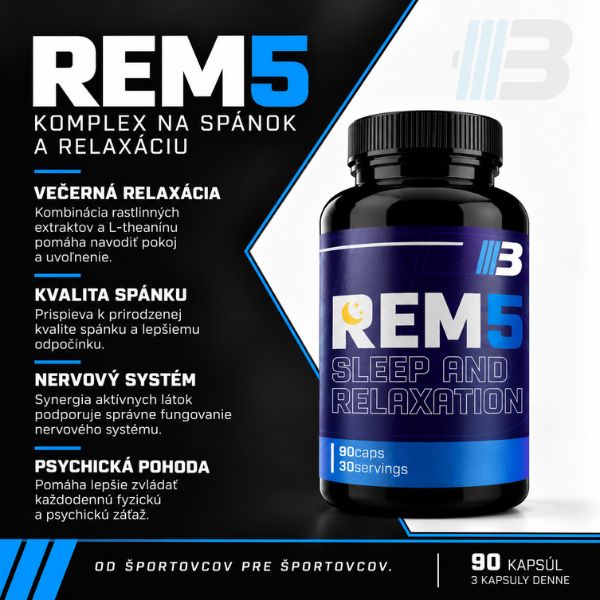 REM5 – komplex na spánok a relaxáciu 90 kapsúl – Obrázok 3