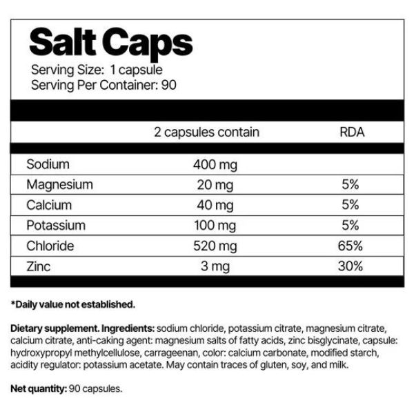 Salt caps+Elektrolyty 90caps od 4Energy – Obrázok 2