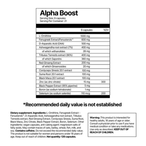 Alpha Boost 126caps od 4Endurance – Obrázok 2
