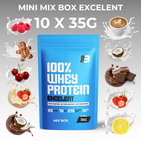 MINI Mix box EXCELENT 100%Whey Protein 10x35g od BODY NUTRITION