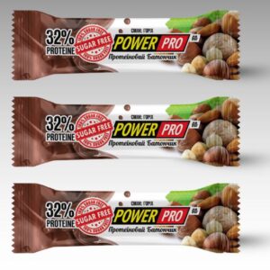 Tyčinka PowerPro 60g orechová 32%protein