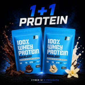 Whey proteín 2kg – Excelent 100% Whey (výhodné balenie 2×1kg)