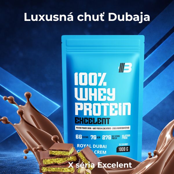 Royal Dubai Choco Creme – Excelent 100% Whey Protein | dubajská čokoláda – Obrázok 2