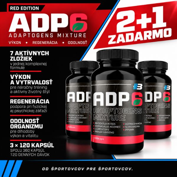 ADP6 2+1 ZADARMO – 3 × 120 kapsúl RED EDITION – Obrázok 3