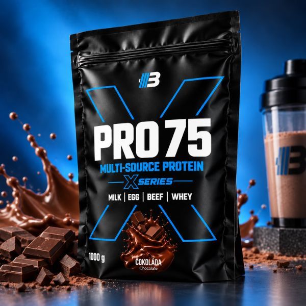 PRO 75 Multi-Source Protein – Čokoláda | 1 kg – Obrázok 3